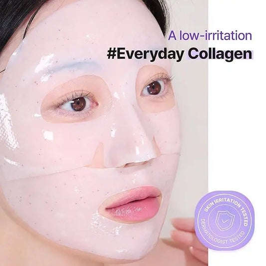 BIOHEAL BOH PROBIODERM Collagen Remodeling Serum Gel Mask single sheet, a Korean K-beauty hydrogel mask infused with collagen and probiotics for hydrating, firming, and glass skin results