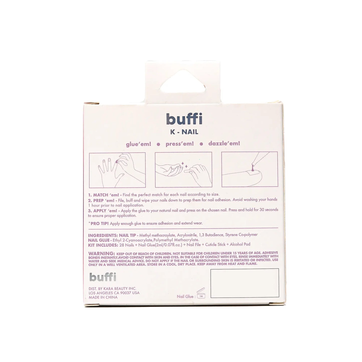 BUFFI PRESS-ON NAILS - YOU DEW YOU - PRESS ON NAILS- NATURAL LOOKING NAILS.