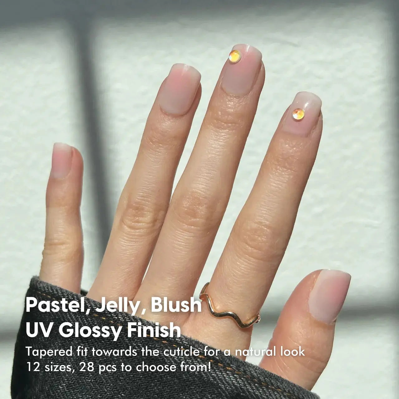 BUFFI PRESS-ON NAILS - YOU DEW YOU - PRESS ON NAILS- NATURAL LOOKING NAILS.