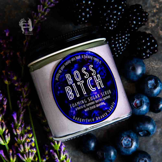 Blueberry Lavender Natural Foaming Sugar Scrub - NextGen Glam