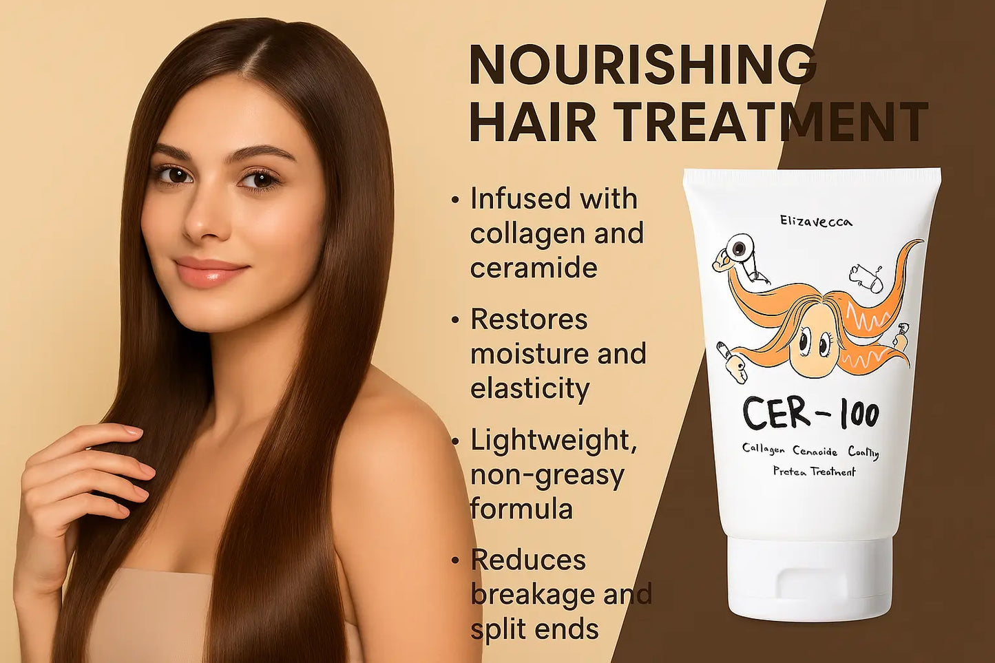 Elizavecca CER-100 Collagen Ceramide Coating Protein Treatment 100ml NextGen Glam shop name