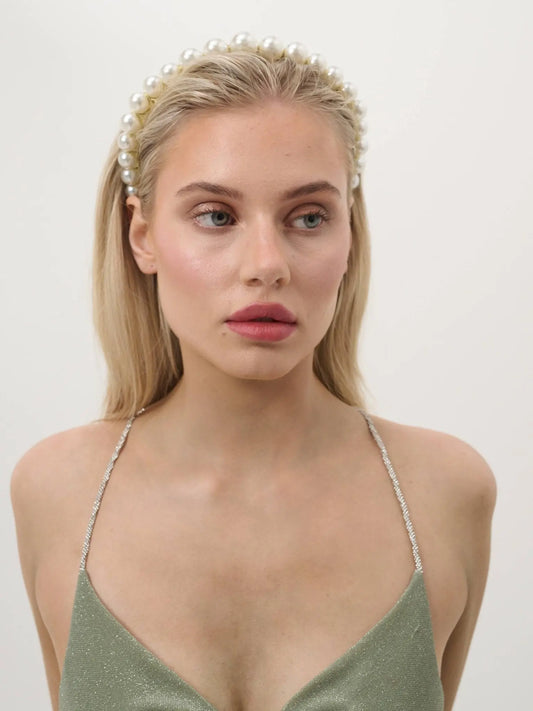 Emma Pearl Statement Headband.