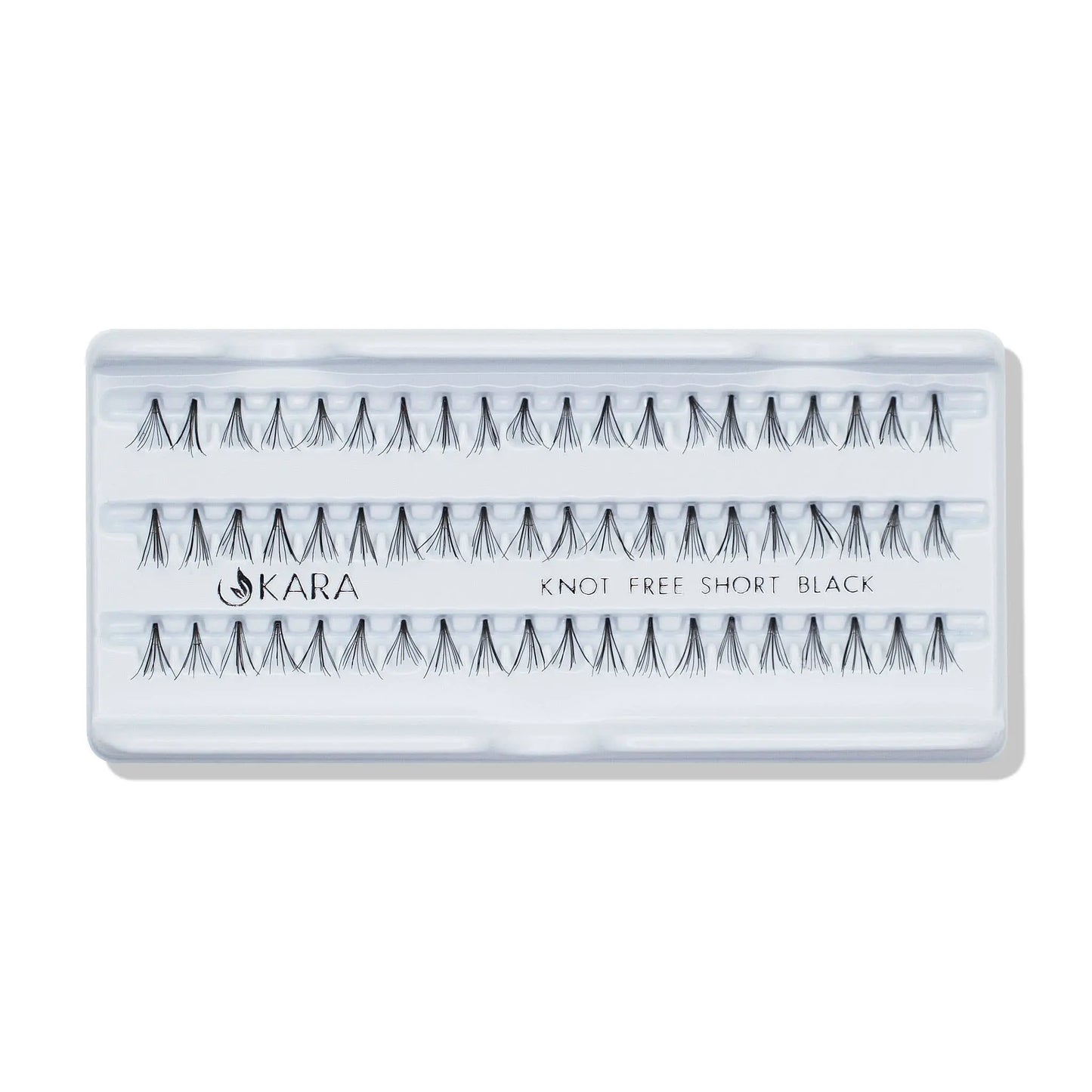 KNOT FREE SHORT BLACK HUMAN HAIR Eyelashes.