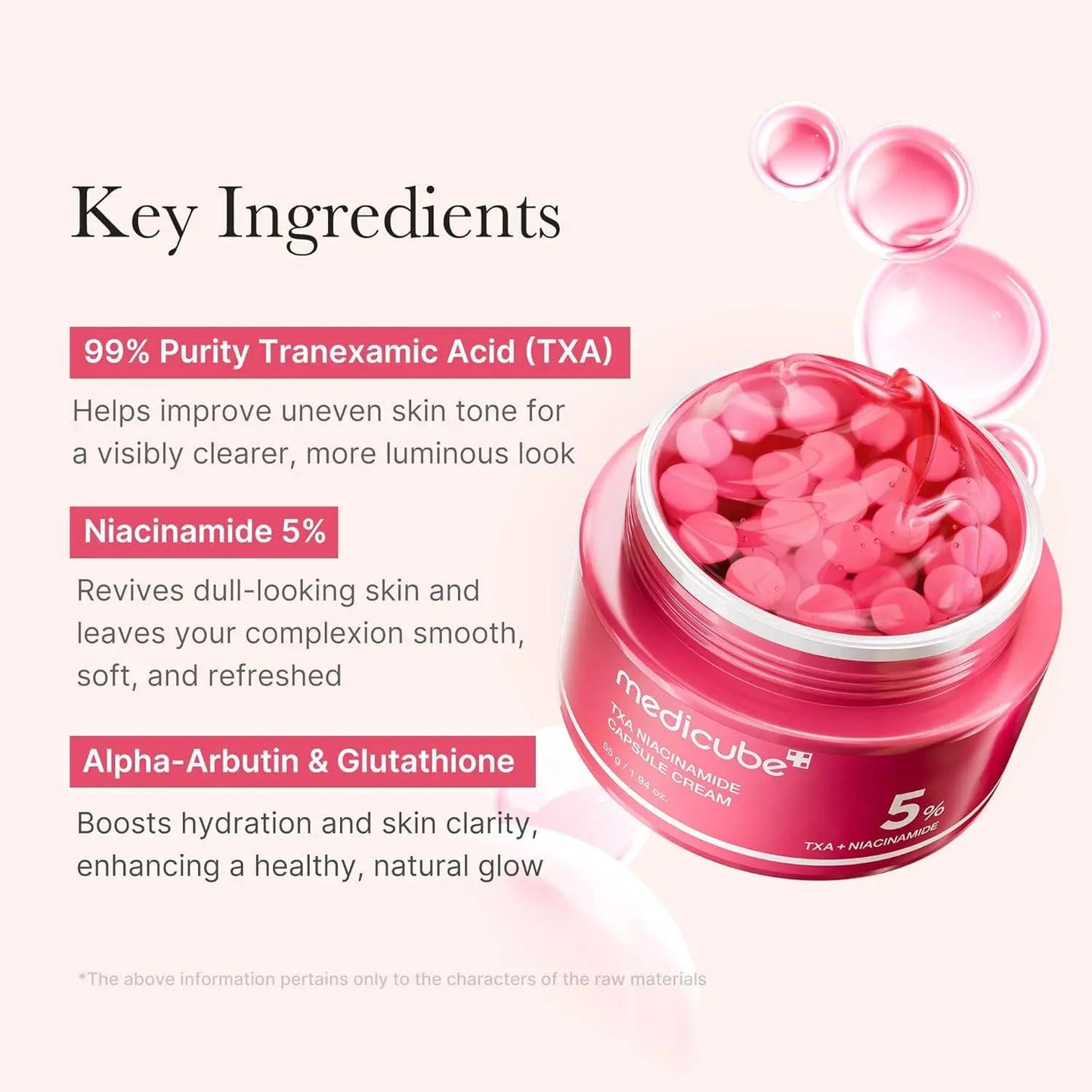MEDICUBE TXA+Niacinamide Capsule Cream 55g 1.94oz Glowiss shop name