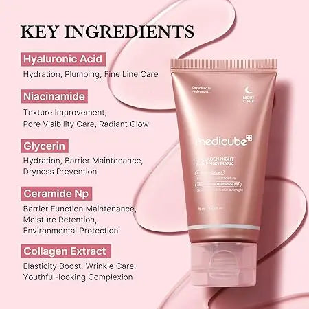 Top-selling viral K-Beauty Collagen Sleeping Mask jar, a hypoallergenic overnight treatment for firmer skin _NextGen Glam