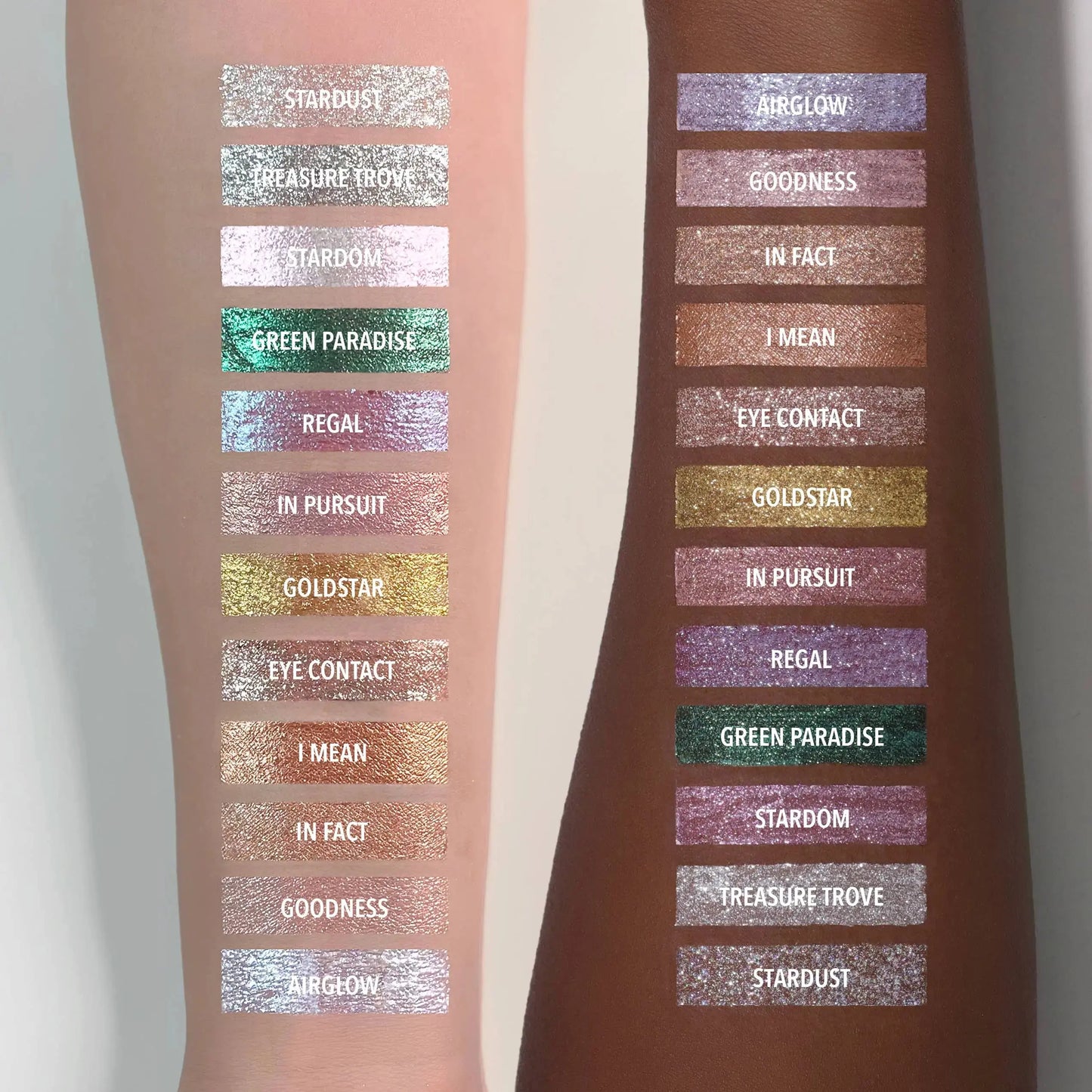 MOIRA Diamond Daze Liquid Shadow featuring a multi-chrome, glitter finish in a sleek tube with built-in applicator. The vegan, cruelty-free liquid eyeshadow delivers long-lasting, crease-proof color with no fallout. Perfect for creating bold, radiant eye looks, this clean beauty eye makeup glides on smoothly and offers high-impact shimmer for day or night wear_NextGen Glam
