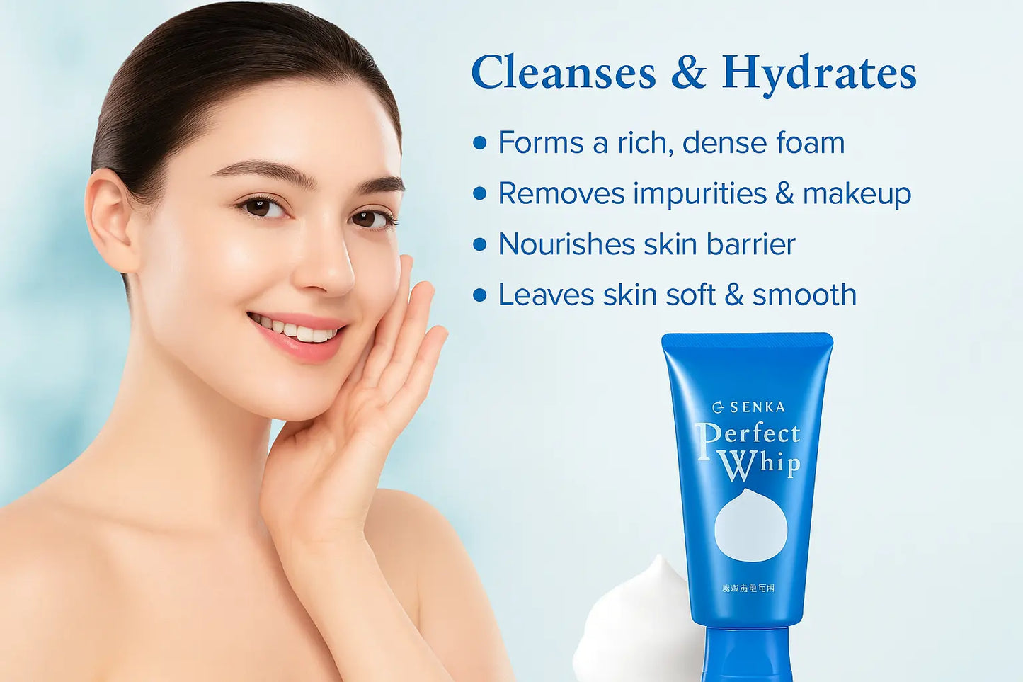 Senka Perfect Whip Cleansing Foam 120g NextGen Glam shop name