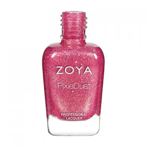 Zoya "Coastal Chic" Nail Polish Gift Set, showing 0.25oz bottles of metallic greige Levi, fuchsia pink Zooey, deep blue Bay, and smoky teal Tilly.
