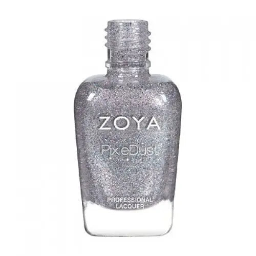 Zoya "Coastal Chic" Nail Polish Gift Set, showing 0.25oz bottles of metallic greige Levi, fuchsia pink Zooey, deep blue Bay, and smoky teal Tilly.