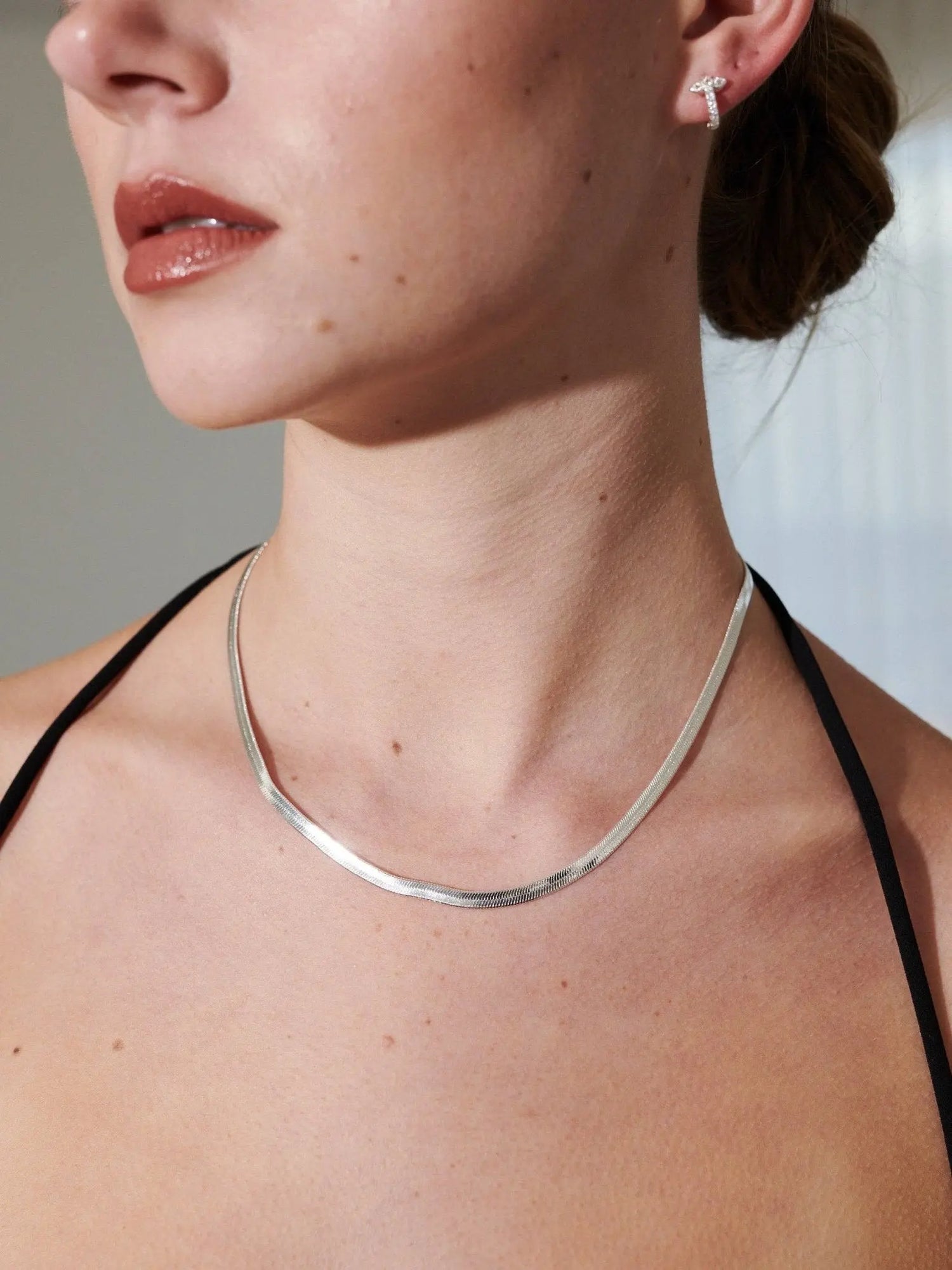 4mm Snake Silver Plated Necklace - NextGen Glam