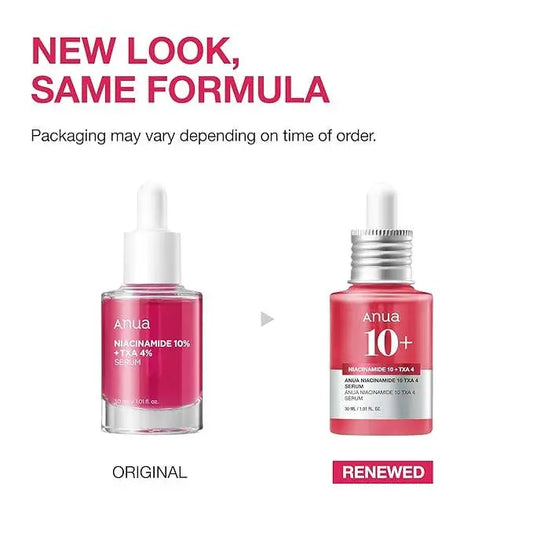 Korean Glass Skin Serum with 10% Niacinamide, 4% Tranexamic Acid, 2% Arbutin for brightening and pore care in Korean skincare routine.