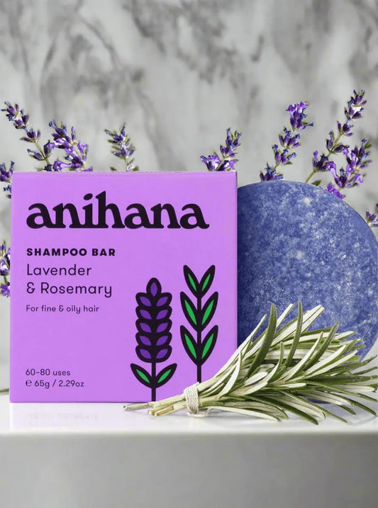 Anihana Lavender and Rosemary Fine and Oily Hair Shampoo Bar 65g - NextGen Glam