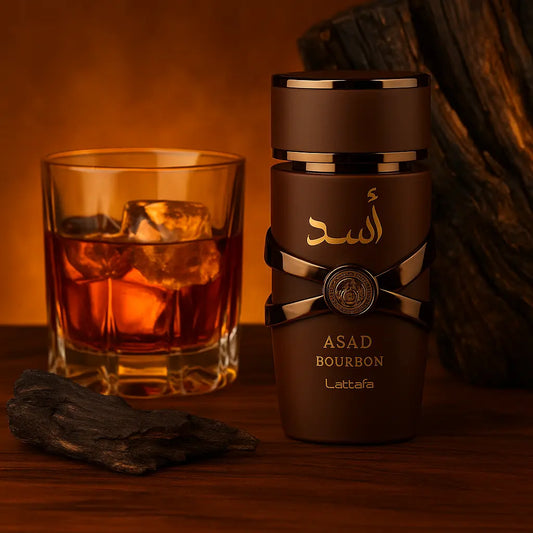 Asad Bourbon by Lattafa for Men 100ml– 2025 Launch NextGen Glam shop name 