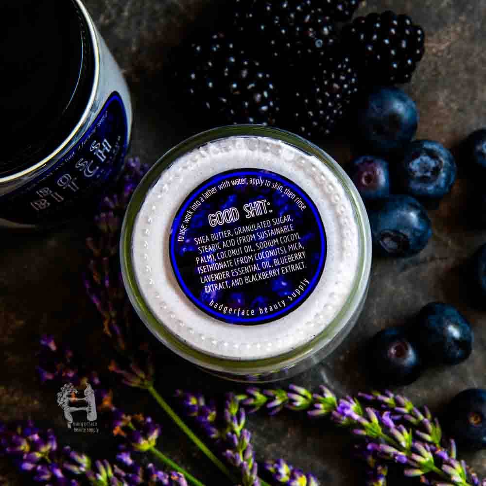 Blueberry Lavender Natural Foaming Sugar Scrub - NextGen Glam