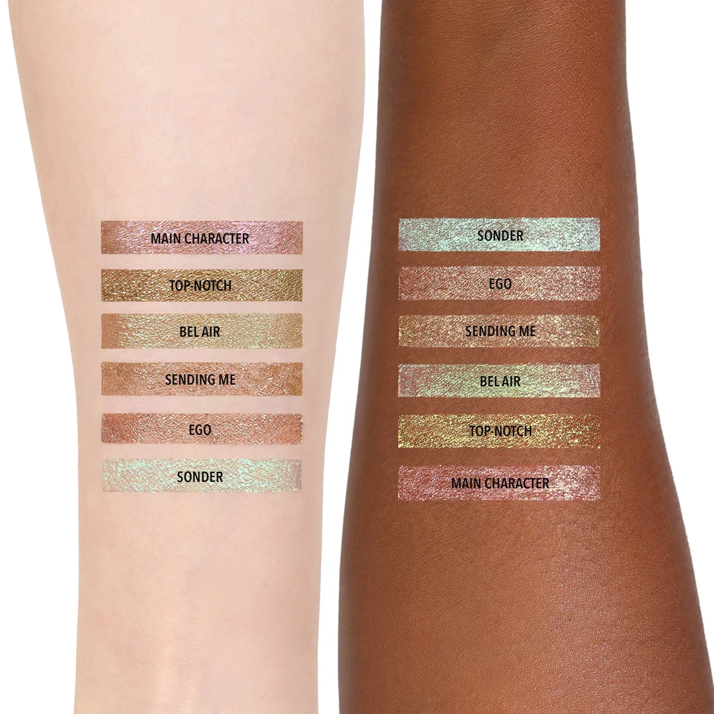 MOIRA Diamond Daze Liquid Shadow featuring a multi-chrome, glitter finish in a sleek tube with built-in applicator. The vegan, cruelty-free liquid eyeshadow delivers long-lasting, crease-proof color with no fallout. Perfect for creating bold, radiant eye looks, this clean beauty eye makeup glides on smoothly and offers high-impact shimmer for day or night wear_NextGen  Glam