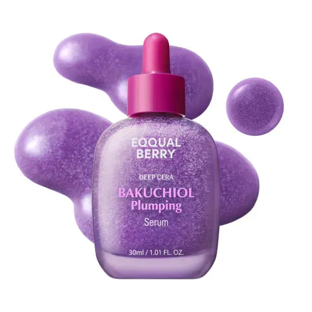 EQQUALBERRY Bakuchiol Plumping Serum 30ml – Gentle Retinol Alternative for Radiant, Youthful Skin NextGen Glam shop name 