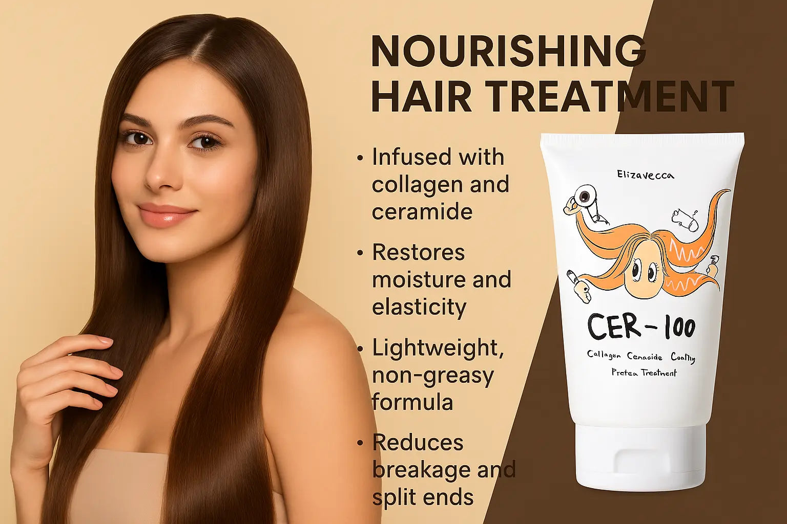 Elizavecca CER-100 Collagen Ceramide Coating Protein Treatment 100ml NextGen Glam shop name 