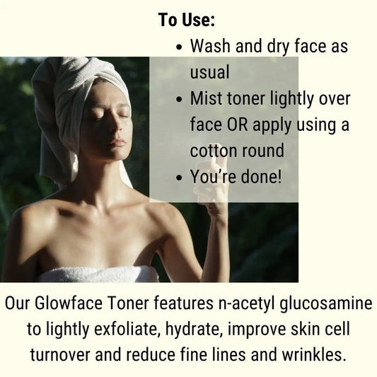 Glowface Brightening Turmeric Face Toner for Sensitive and Anti-Aging.