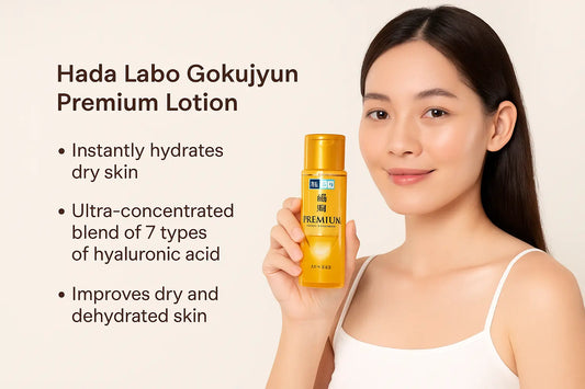 Hada Labo Gokujyun Premium Lotion 170ml — Intense Hydration &amp; Skin Barrier Care NextGen Glam shop name 