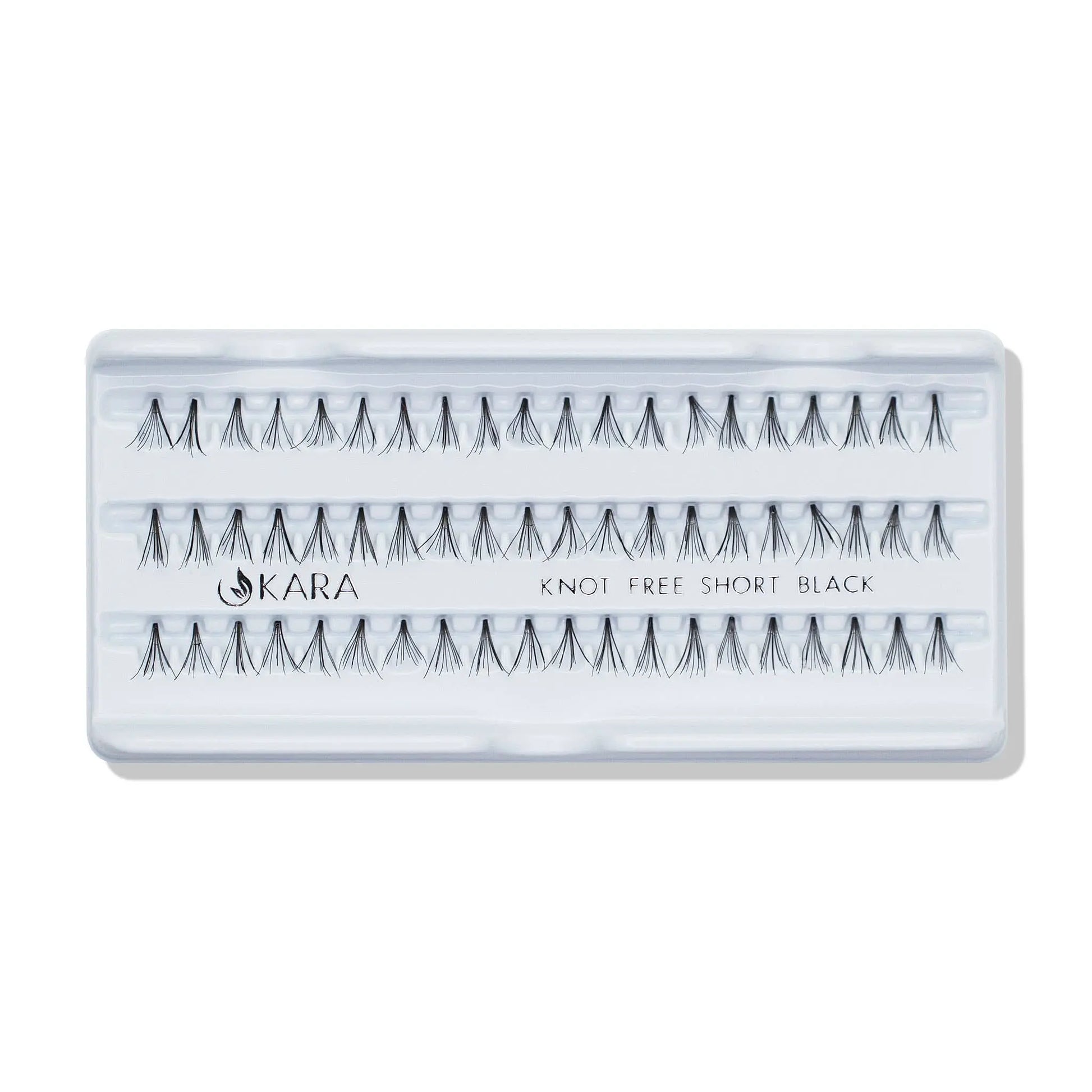 KNOT FREE SHORT BLACK HUMAN HAIR Eyelashes.