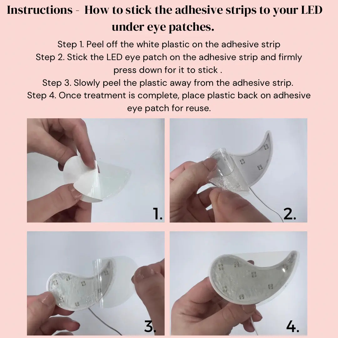 Kahlia LED Light Therapy Under Eye Patches - NextGen Glam