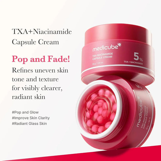 MEDICUBE TXA+Niacinamide Capsule Cream 55g 1.94oz Glowiss shop name 