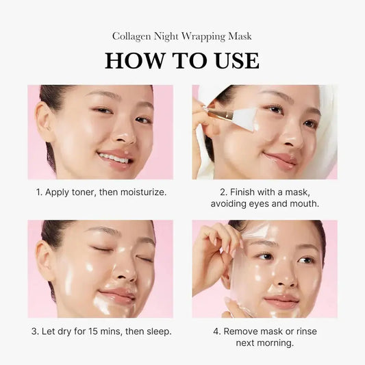 Top-selling viral K-Beauty Collagen Sleeping Mask jar, a hypoallergenic overnight treatment for firmer skin _NextGen Glam