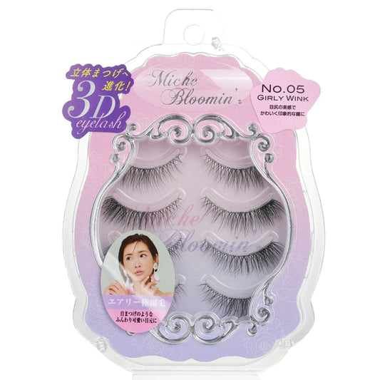 Miche Bloomin’ Eyelash No. 05 Girly 4 pairs | Natural 3D Japanese False Lashes NextGen Glam shop name 
