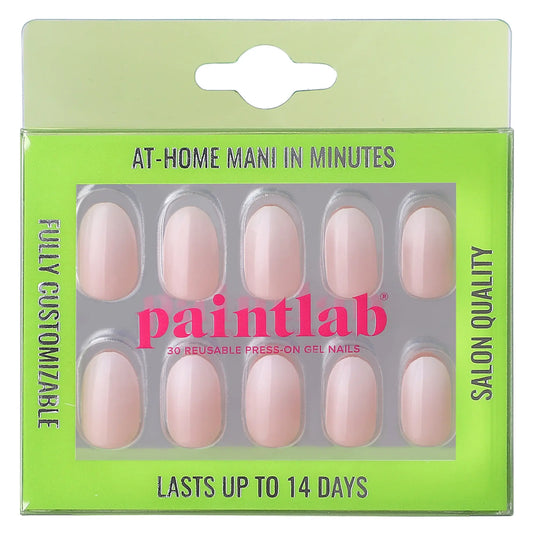 Oval-shaped neutral-toned press-on nails with creamy nude color palette, long-lasting UV-coated manicure kit with glue and tools_NextGen Glam