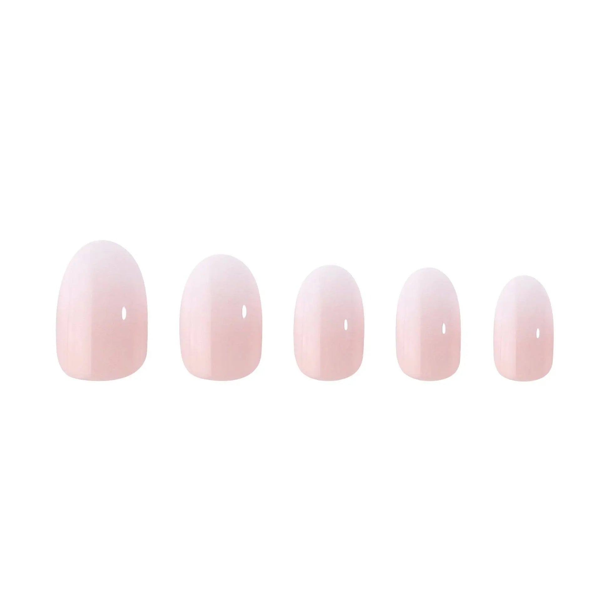 Oval-shaped neutral-toned press-on nails with creamy nude color palette, long-lasting UV-coated manicure kit with glue and tools_NextGen Glam