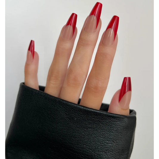 PaintLab Red Hot Press-On Nails Paint Lab shop name 