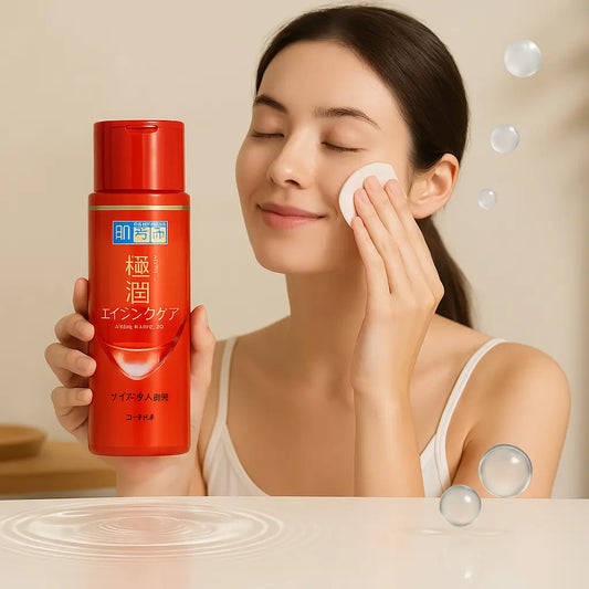 Rohto Hada Labo Gokujyun Medicated Aging Care Lotion 170ml | Japanese Anti-Aging Toner NextGen Glam shop name 