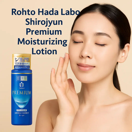 Rohto Hada Labo Shirojyun Premium Moisturizing Lotion 170ml | Brightening Japanese Toner NextGen Glam shop name 