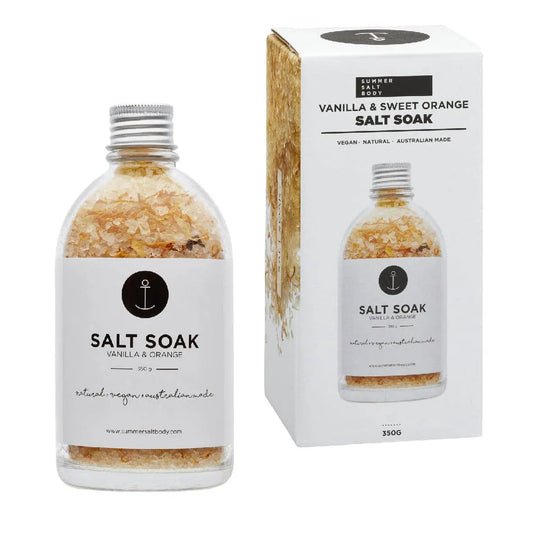 Salt Soak | Vanilla & Orange - Luxurious bath salt 350g.