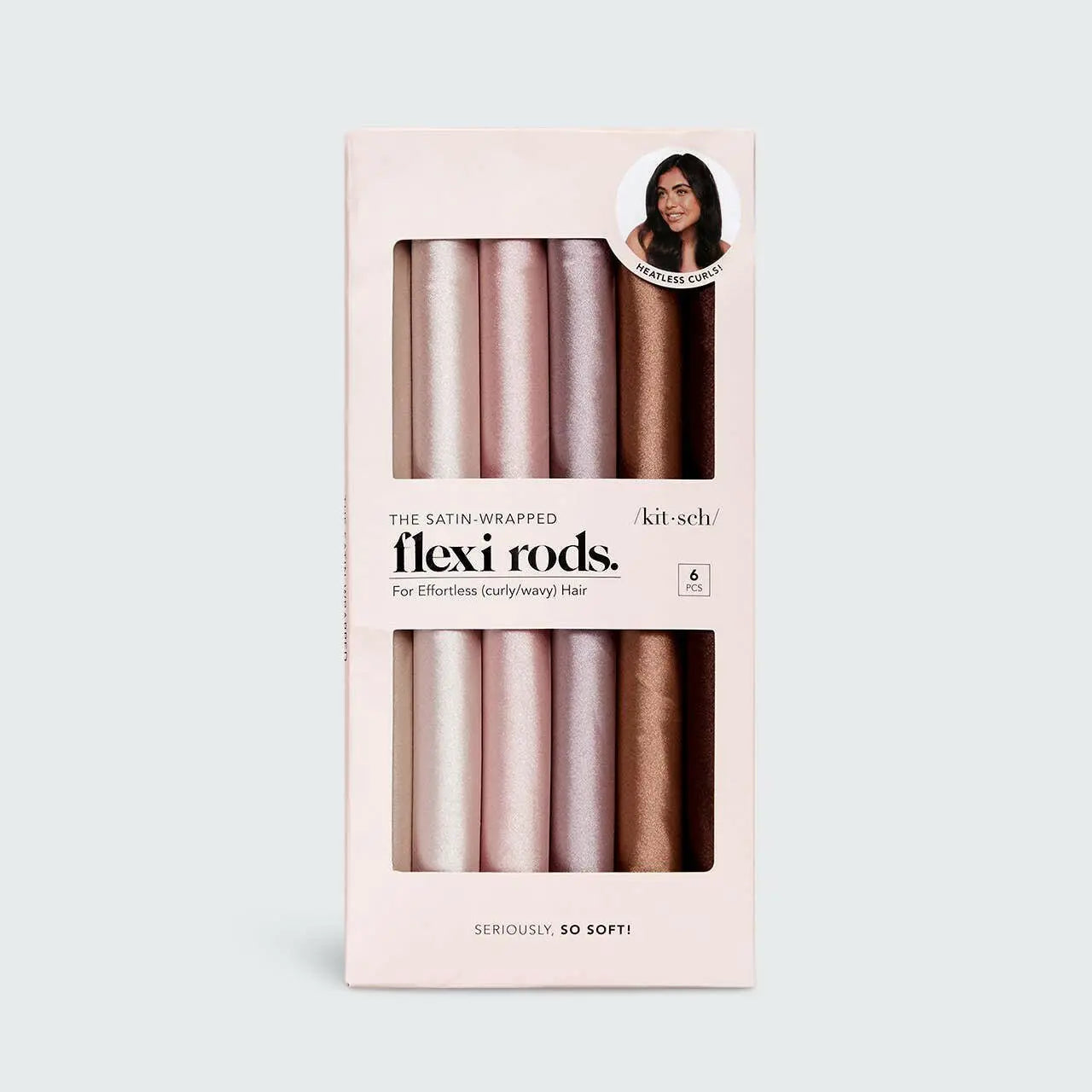 Satin Wrapped Flexi Rods - 6pc Set - NextGen Glam