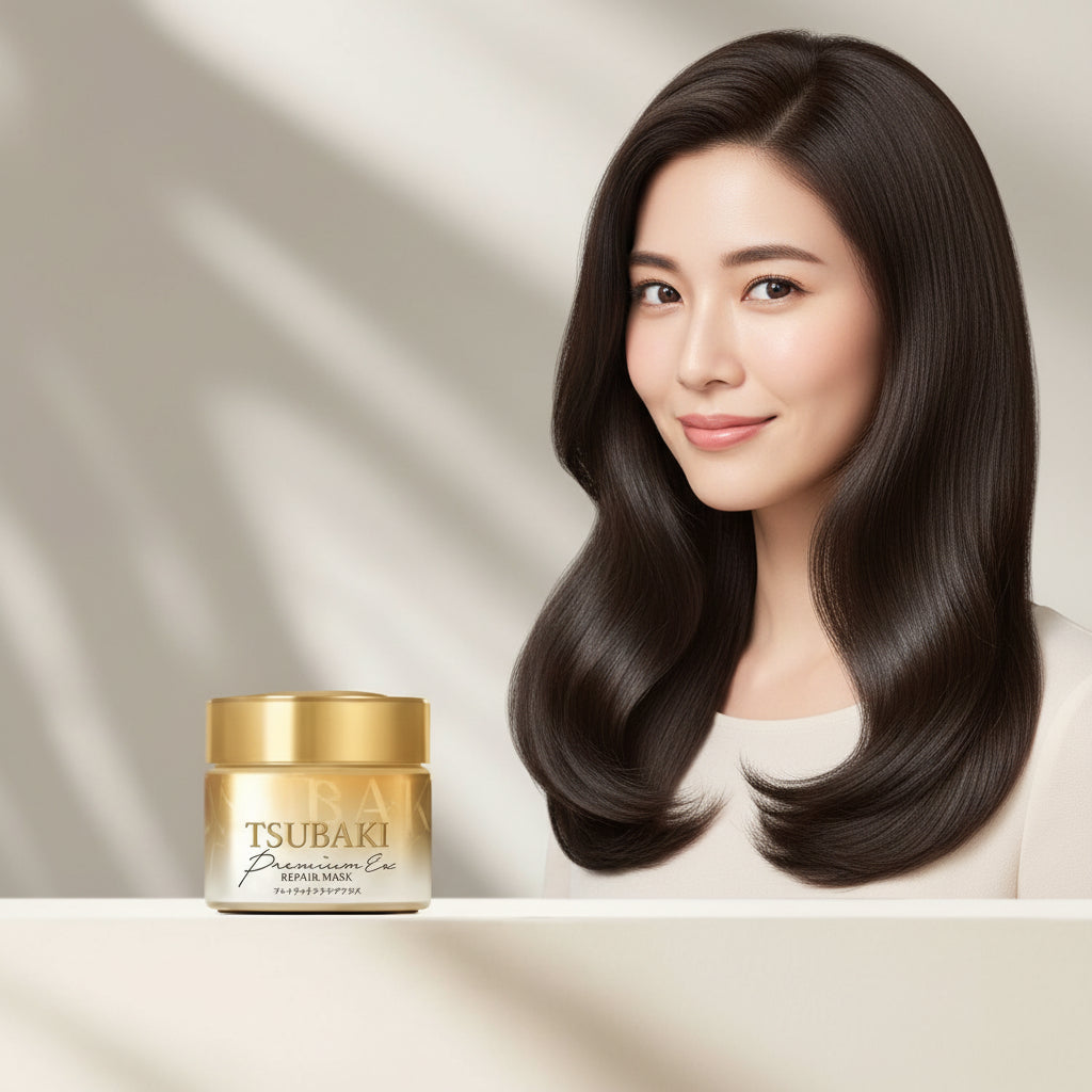 TSUBAKI Premium EX Repair Hair Mask – 180g NextGen Glam shop name 