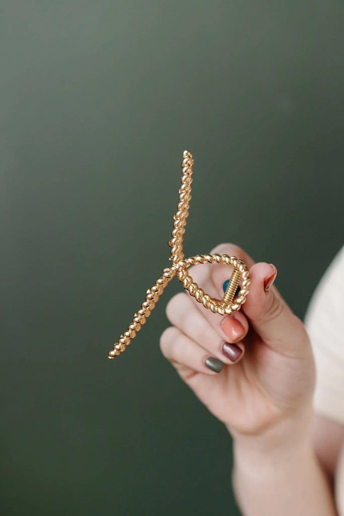 Twisted Gold Claw Clip - NextGen Glam