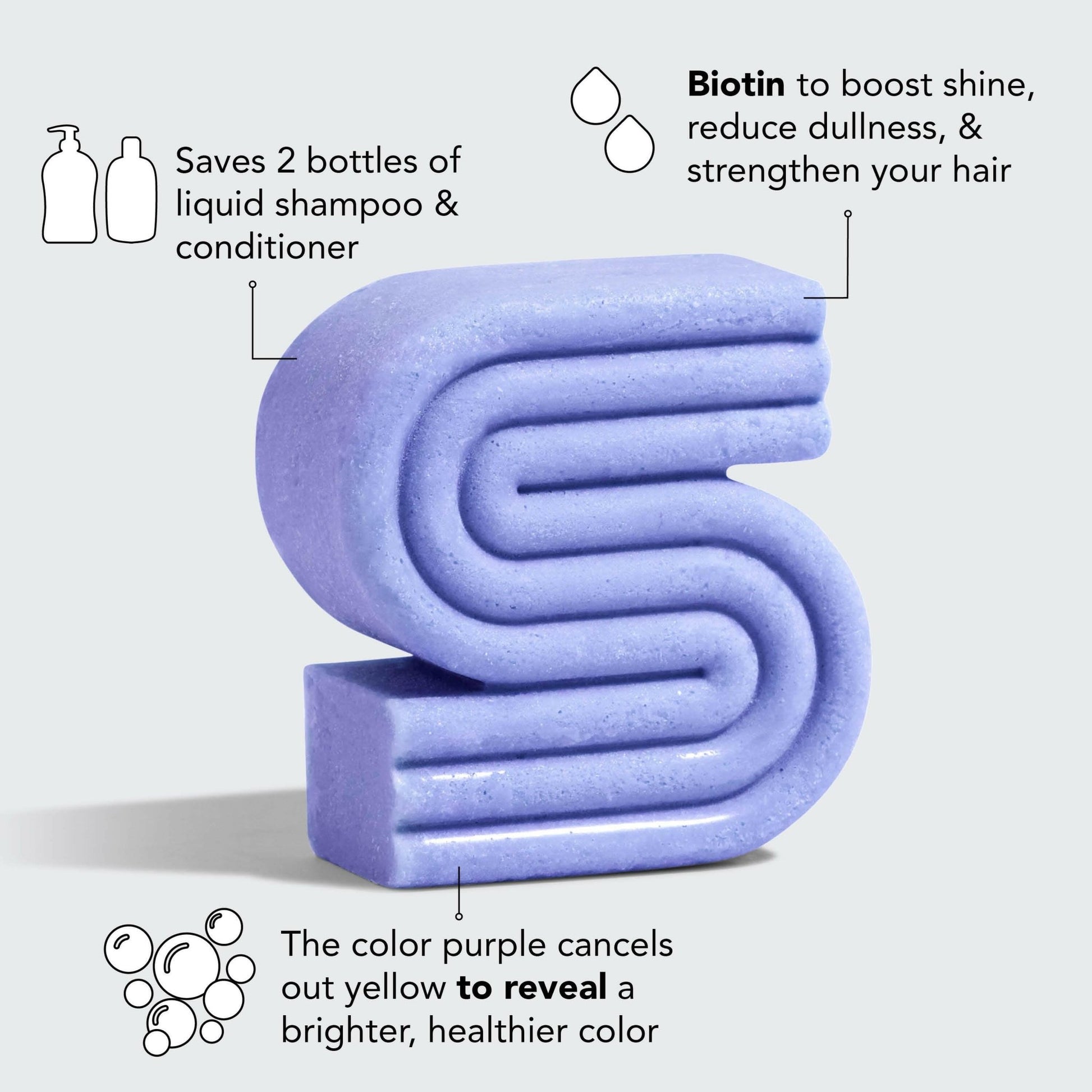 Purple Toning Solid Shampoo Bar - NextGen Glam
