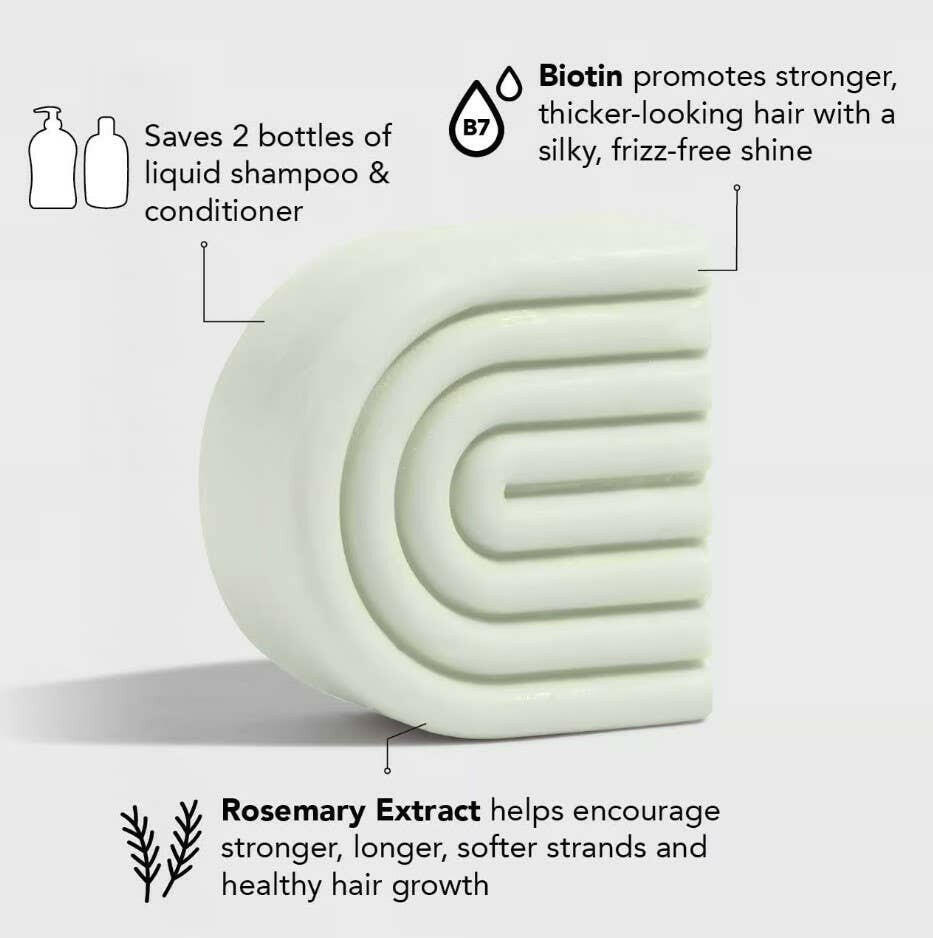 Rosemary & Biotin Volumizing Solid Conditioner - NextGen Glam