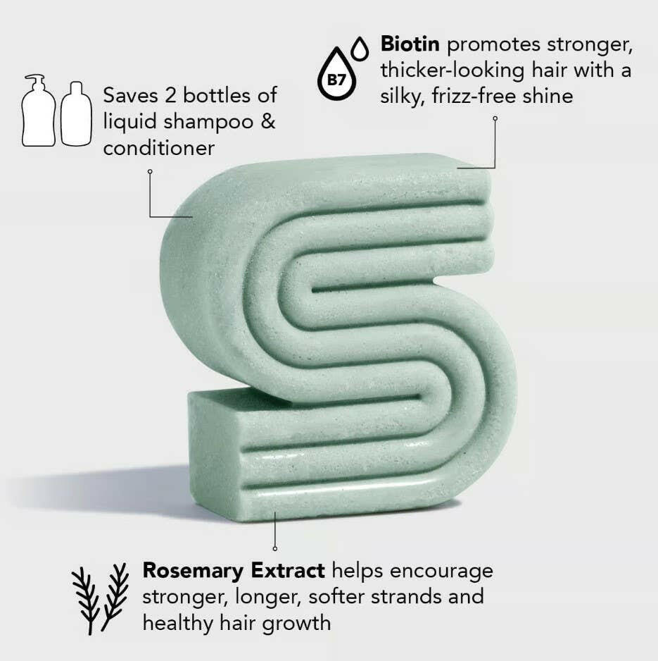 Rosemary & Biotin Volumizing Solid Shampoo - NextGen Glam